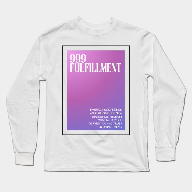 Angel Number 999: Fulfilled Journey Long Sleeve T-Shirt by caimluart